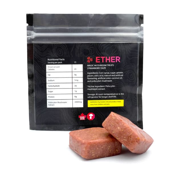Ether – Magic Mushroom Treats – Strawberry Jelly
