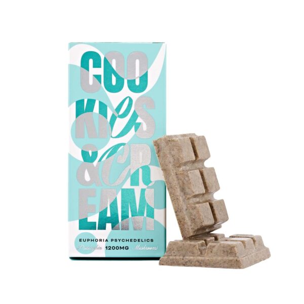 Euphoria Psychedelics Cookies Cream 1200mg Frontproduct Ep Whitebg E1668292816538