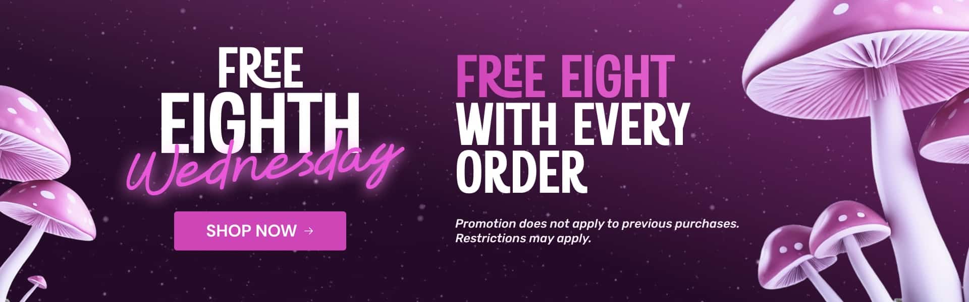 Free Eighth Wednesdays Banner